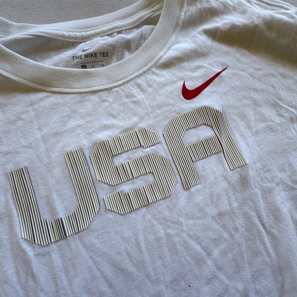 Nike White USA Crop Top XL - Picture 4 of 6